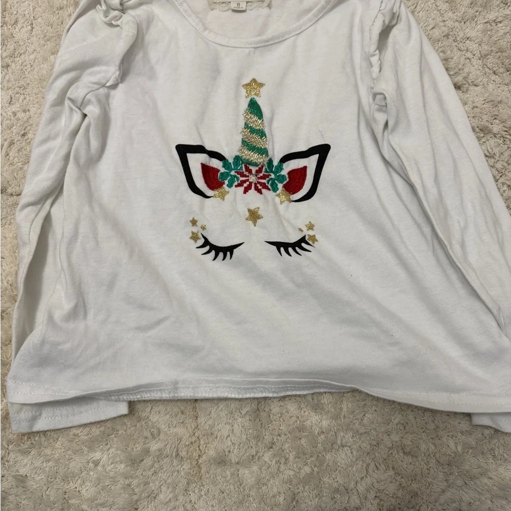 btween White Long Sleeve Graphic Tees